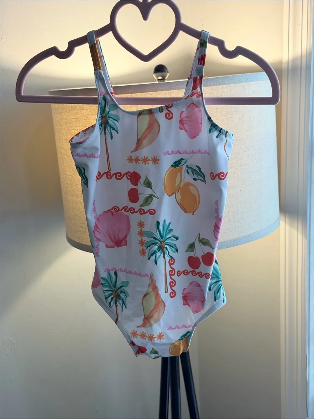 Tropical Fruit & Shell One-Piece Swimsuit